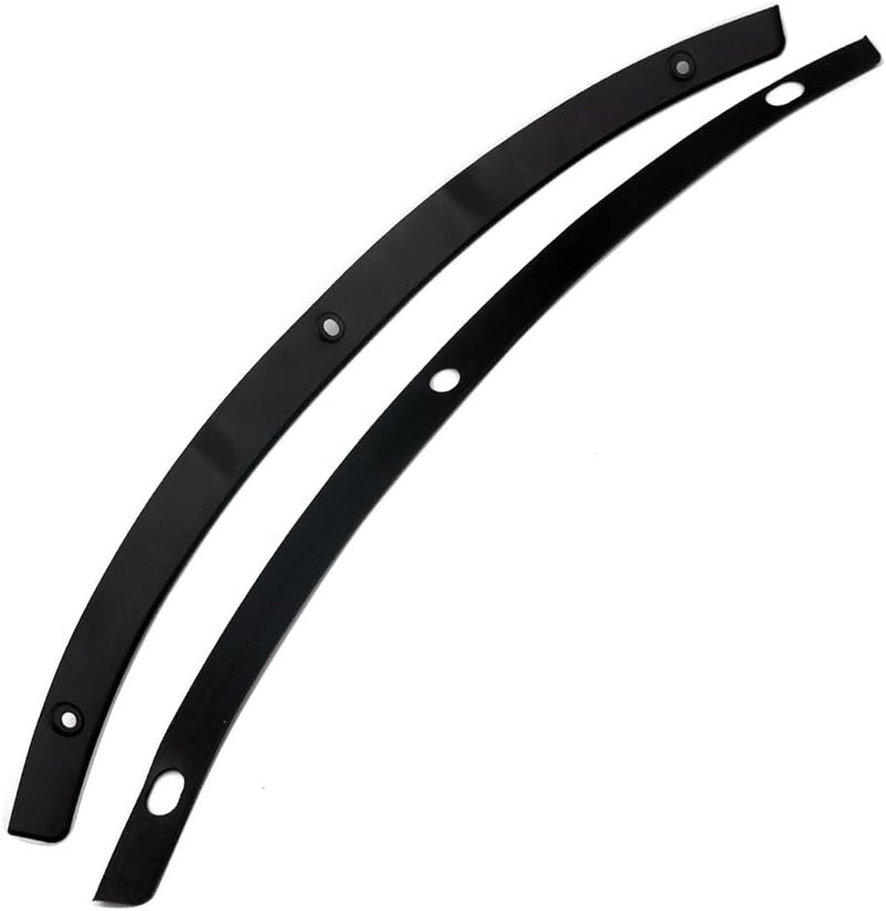 Twinyan Motorcycle Windscreen Windshield Trim Gloss Black Steel Smooth Compatible for Harley Davidson Touring Street Glide Electra Glide Ultra Limited Tri Glide 2014-2023 - Image 3